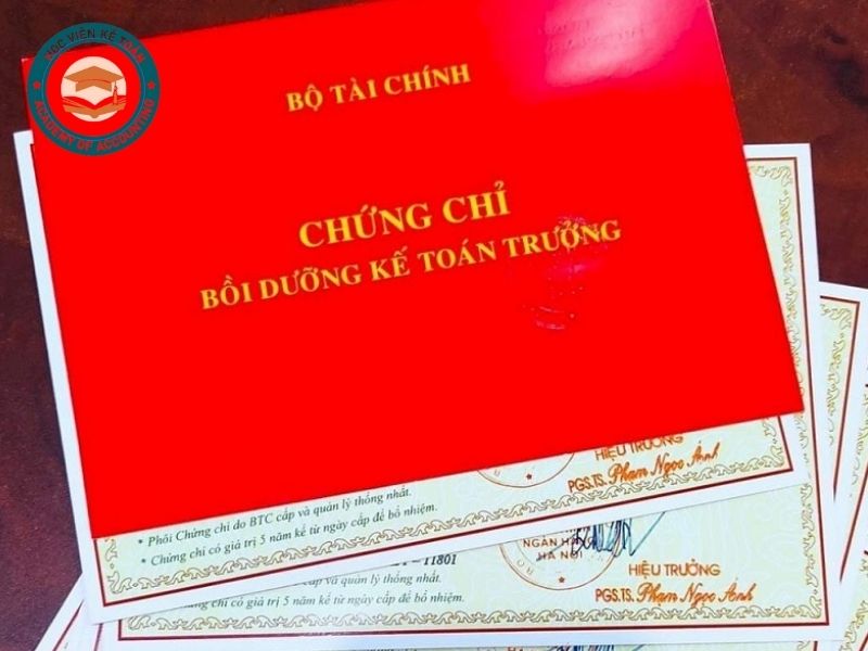 Chứng chỉ kế toán trưởng  Chứng chỉ kế toán trưởng